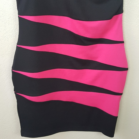 NWOT Forever 21 One Shoulder Stripe Dress 2X - Picture 3 of 7